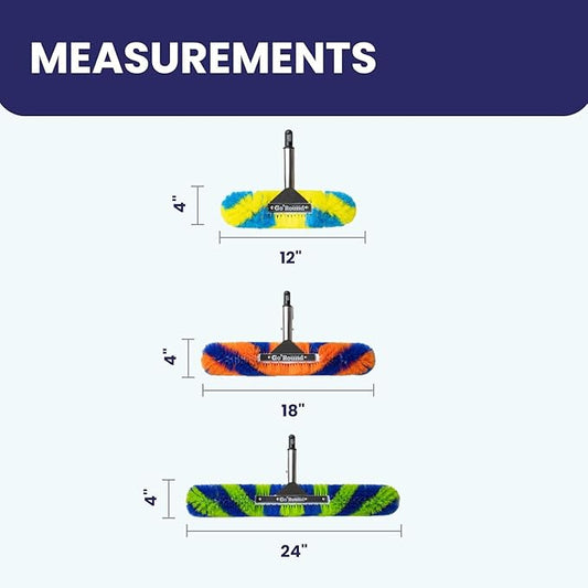 3-Pack Go'Round 360™ Pool Brush Bundle
