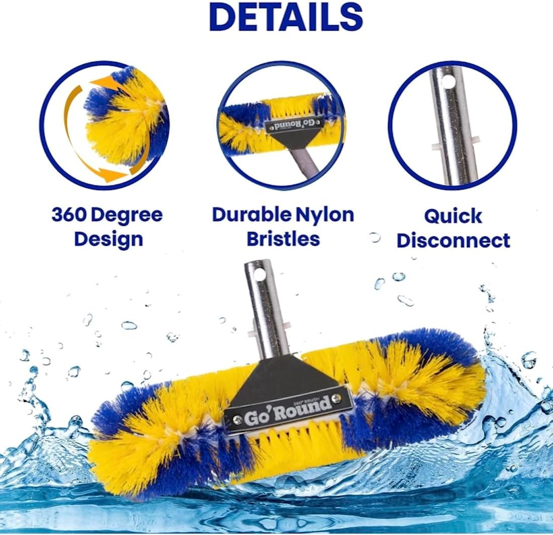 Go'Round 360™ Pro Pool Brush 12 inches